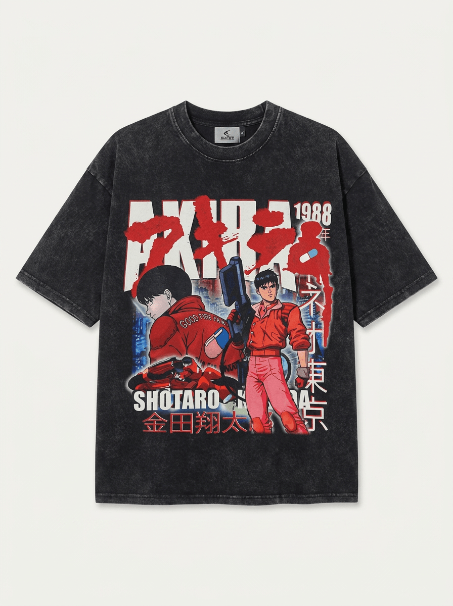 Neo Tokyo Rider Vintage Tee - Tempus