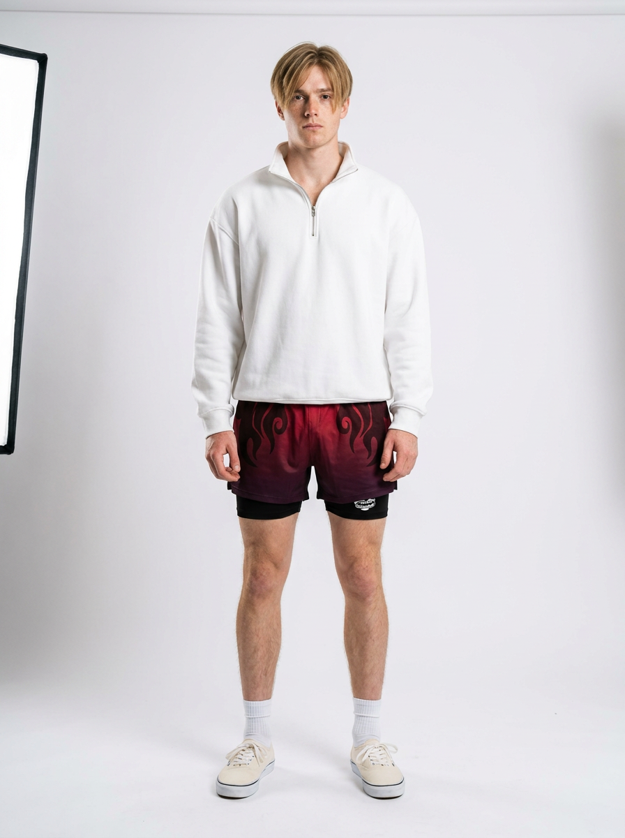 Anime Berserk 2-in-1 Gym Shorts for Men (3D Print) - 1804811110541627455 — full view