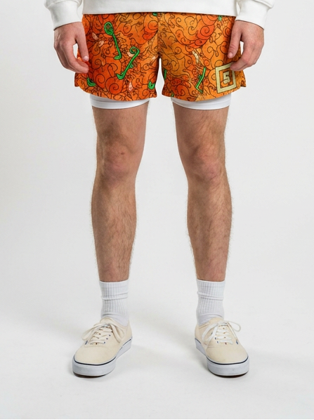One Piece 3D Digital Print Adult Beach Shorts - 1773646988609392653 — full view