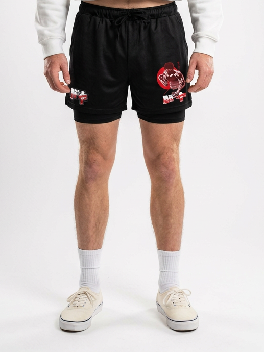 One Piece 3D Digital Print Adult Beach Shorts - 1773646988609392708 — front view
