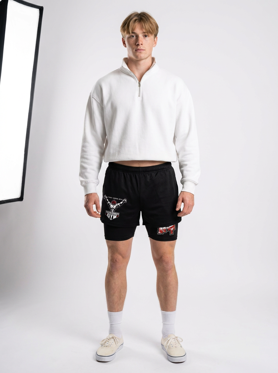 One Piece 3D Digital Print Adult Beach Shorts - 1773646988609392719 — front view