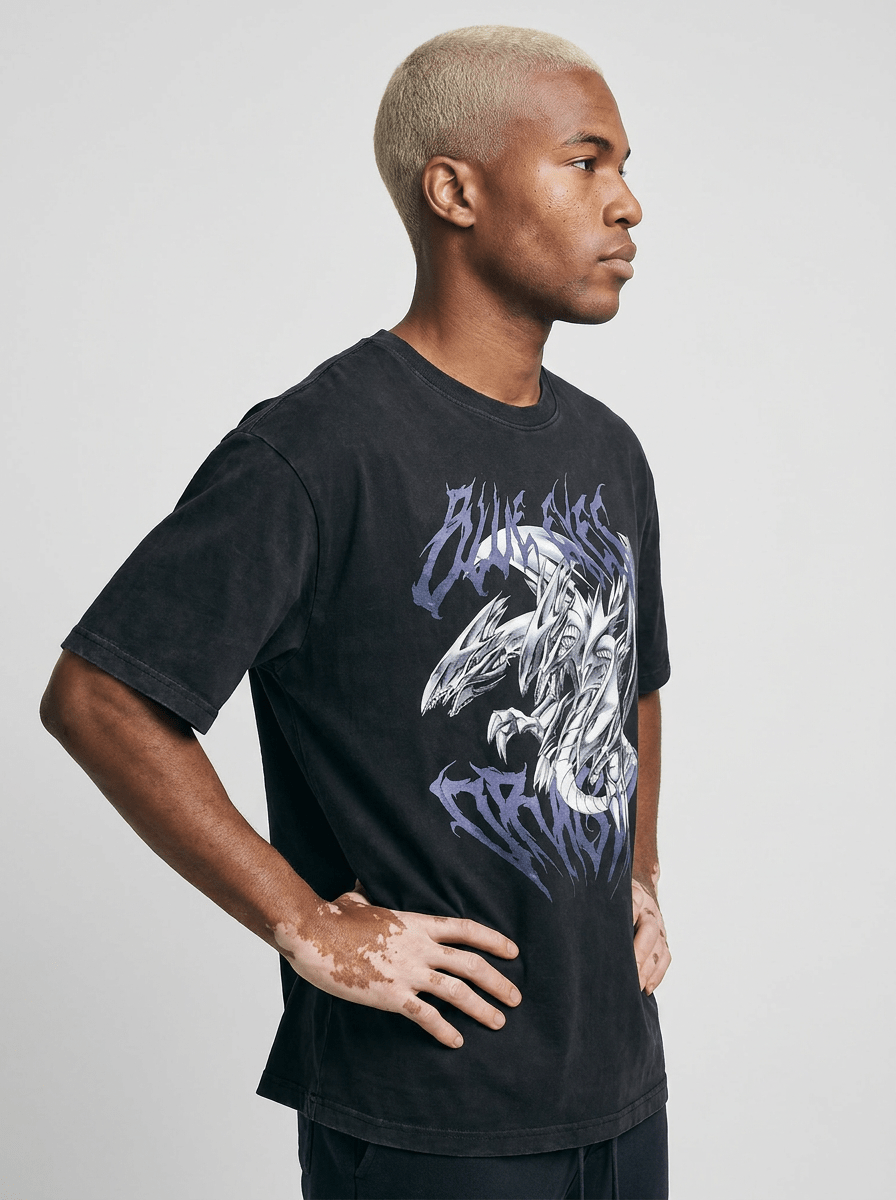 Triple Azure White Drayoung Hunter Tee - Tempus