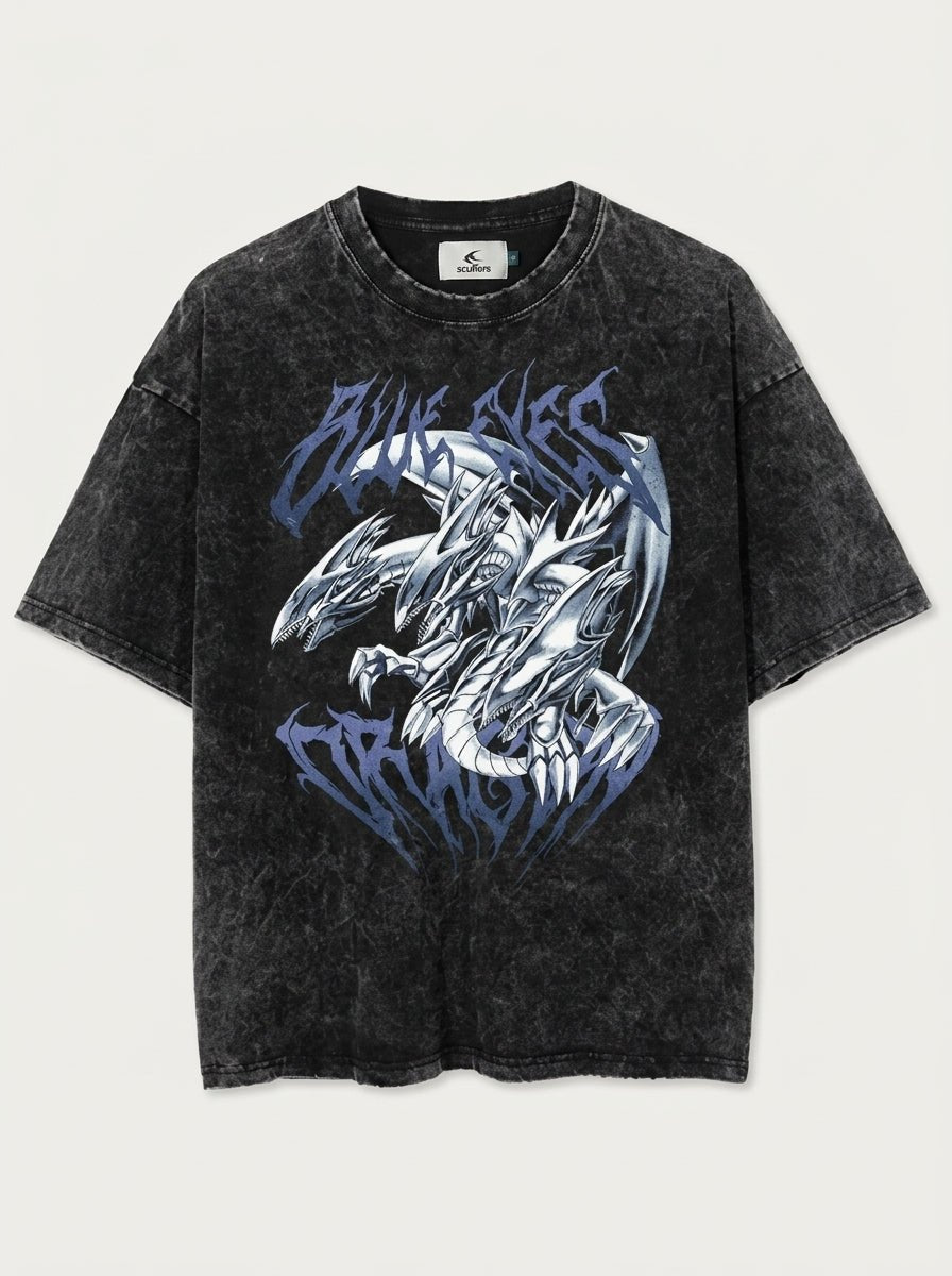 Triple Azure White Drayoung Hunter Tee - Tempus