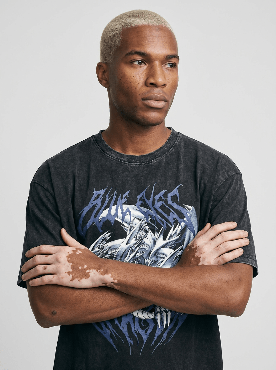 Triple Azure White Drayoung Hunter Tee - Tempus