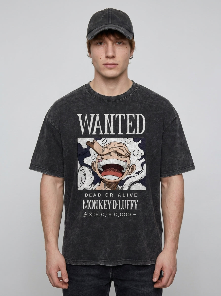 Vintage Oversized Jujutsu Kaisen Graphic Tee full body model — oversized boxed t-shirt | Tempus Arc premium anime streetwear